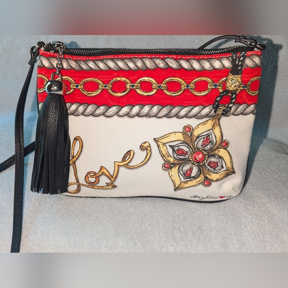 Brighton crossbody Love canvas bag
